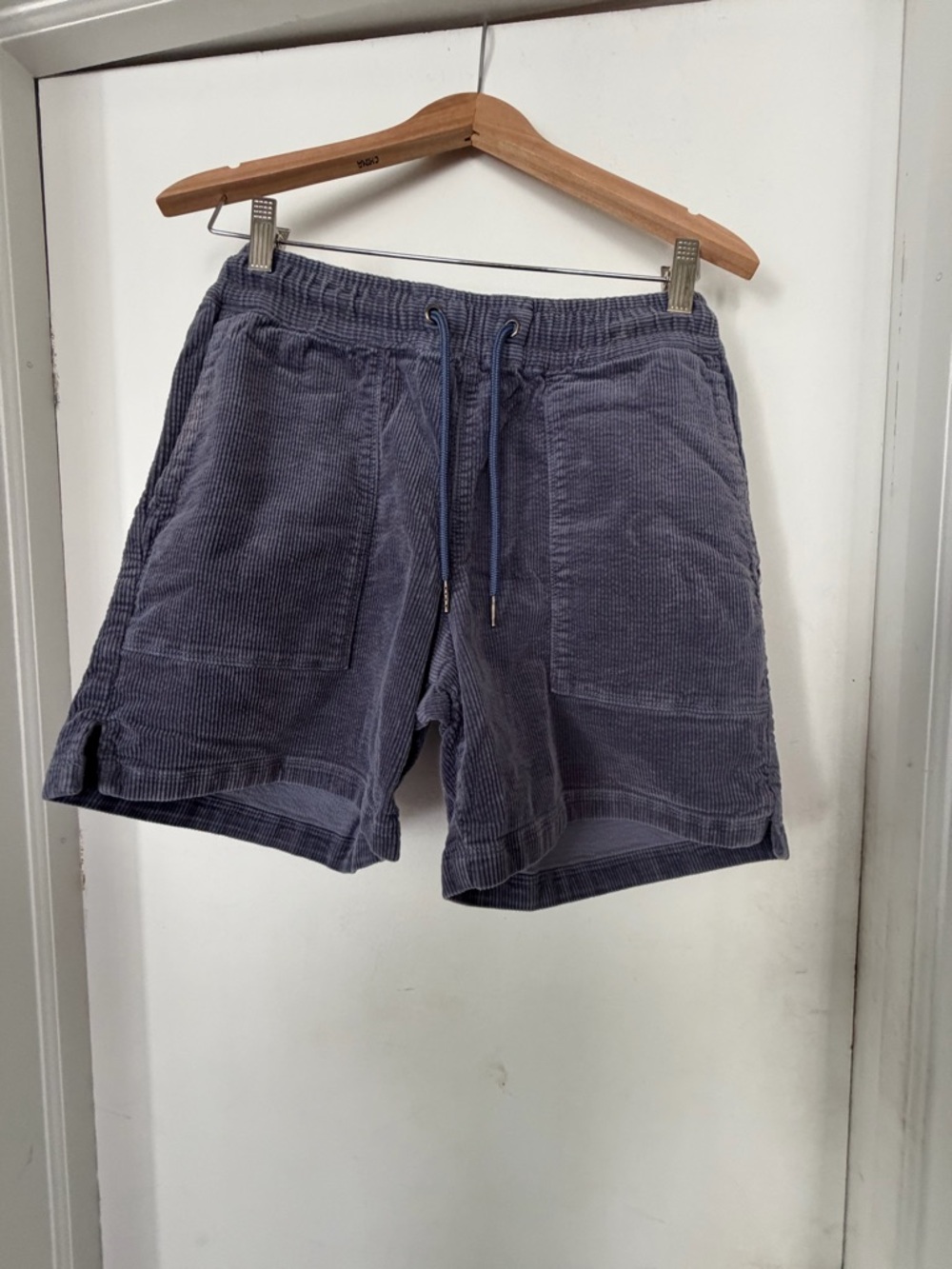 Notdstrom BP Corduroy Drawstring Athletic Shorts - Blue Gray